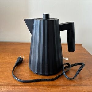 Alessi Plisse 1 Litre Electric Kettle, Black